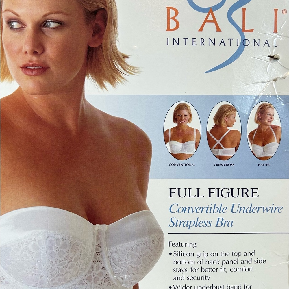 Bali White Full Figure Convertible Bra
